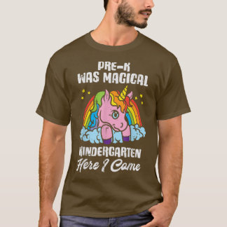 T-shirt Unicorn Rainbow Pre-K Magical Kindergarten Dernier