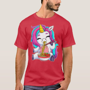 T-shirt Unicorn Ramen Kawaii Anime Japonais Food Gift Girl