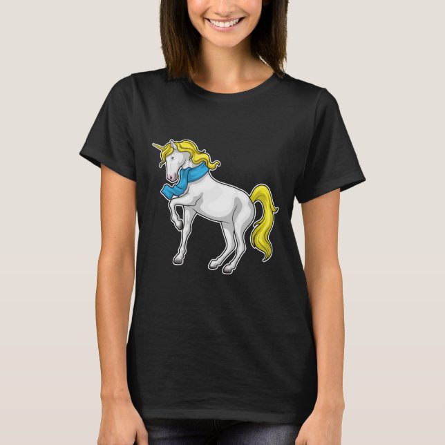 T-shirt Unicorn Scarf (Devant)