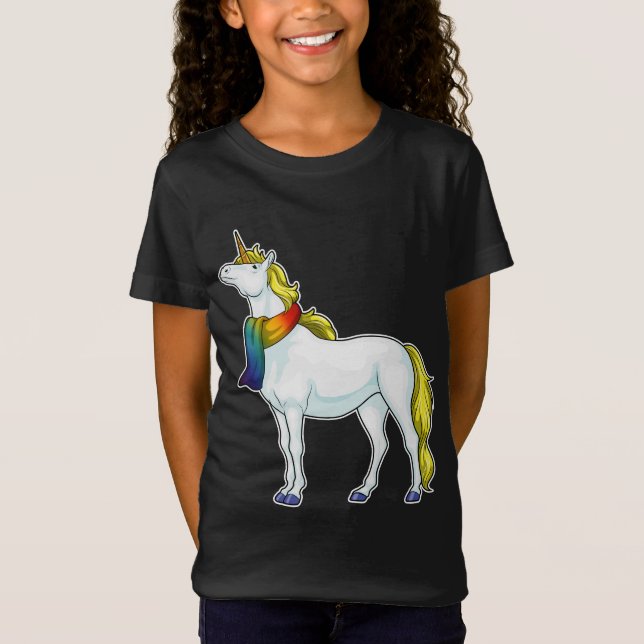 T-Shirt Unicorn Scarf (Devant)