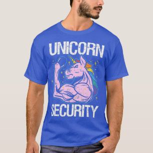 T-shirt Unicorn Sécurité drôle Costume Police Hommes Femme