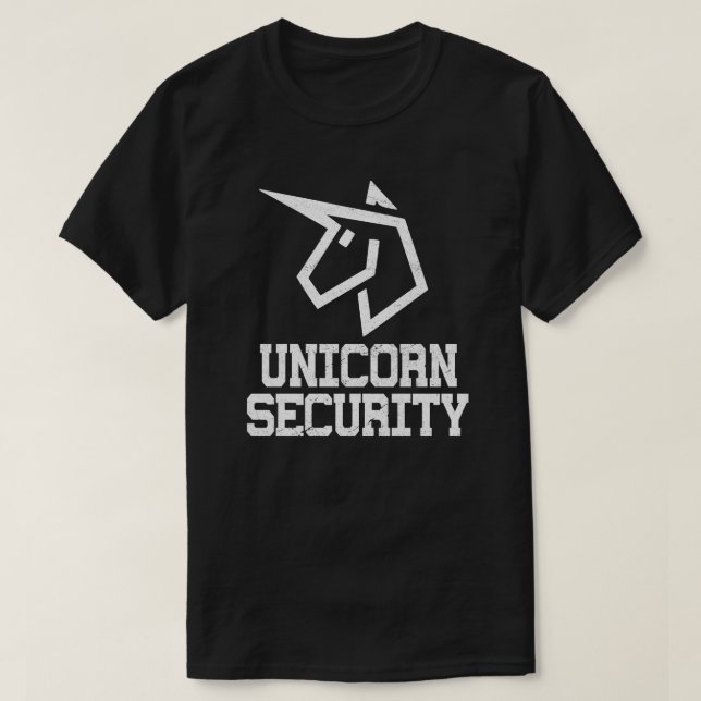 T-shirt Unicorn Security Funny Easy Halloween Costume Gift (Design devant)