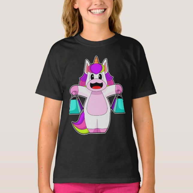 T-shirt Unicorn Shopping Sac Shopping (Devant)