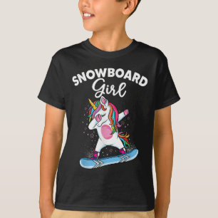 T-shirt Unicorn Snowboard Ski Dabbing Unicorn Snowbo