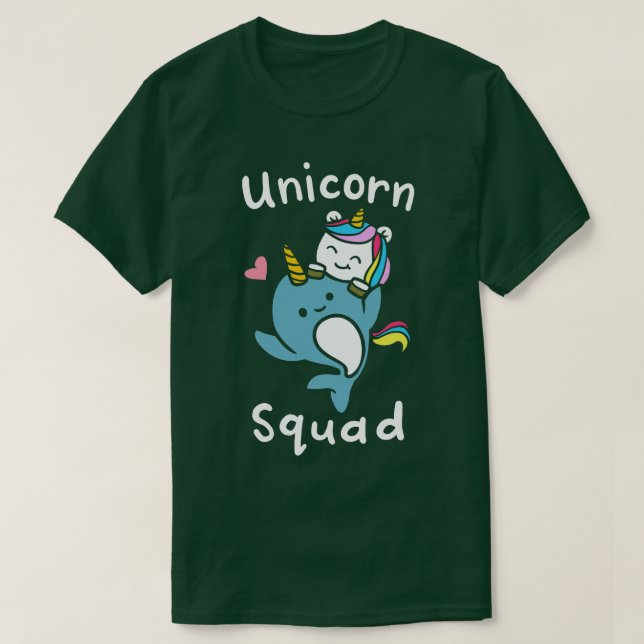 T-shirt Unicorn Sqad Narwal (Design devant)