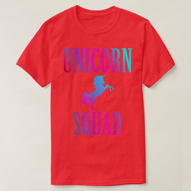 T-shirt Unicorn Squad Enchanted Rainbow Fantasy Fairy Tale (Design devant)
