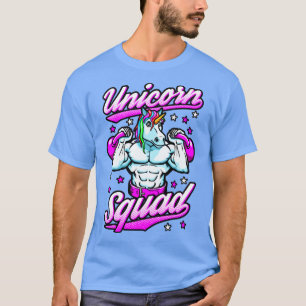 T-shirt Unicorn Squad Magique Gym Workout Kettlebells Fitn