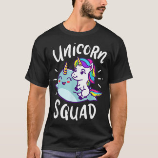 T-shirt Unicorn Squad Narwhal Funny Cute Birthday Party Pr
