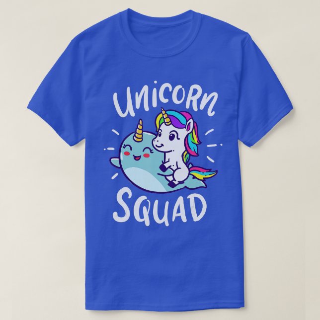 T-shirt Unicorn Squad Narwhal Funny mignon fête d'annivers (Design devant)