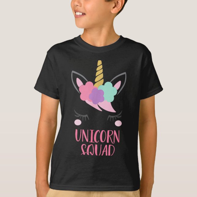 T-shirt Unicorn Squad Unicorn Gift  (Devant)
