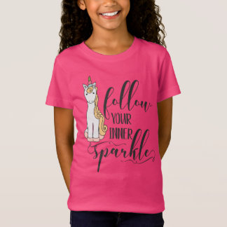 T-Shirt Unicorn Suivez votre Fête Inner Sparkle Favoriser