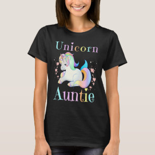 T-shirt Unicorn Tante Escouade Anniversaire Femmes Filles 