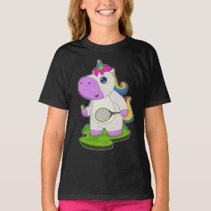 T-shirt Unicorn Tennis Raquette de tennis Sports