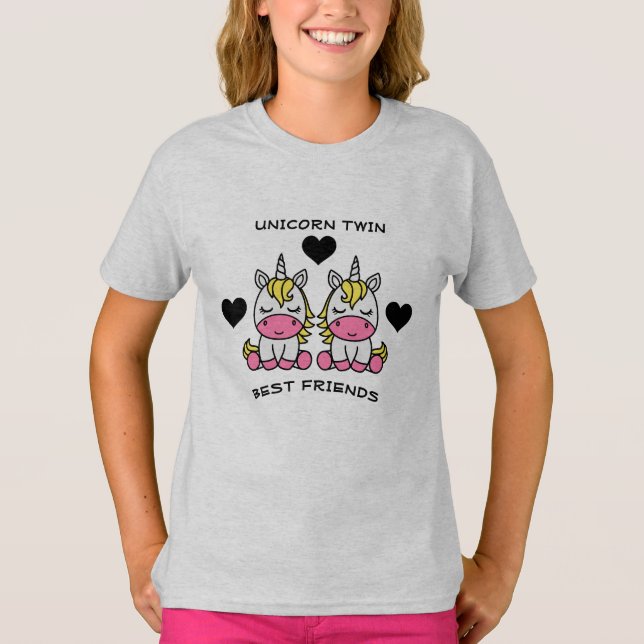 T-shirt Unicorn Twin Sister (Devant)