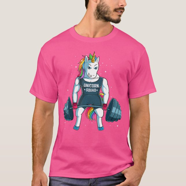 T-shirt Unicorn Weightlifting Shirt Women Funny Workout Gy (Devant)