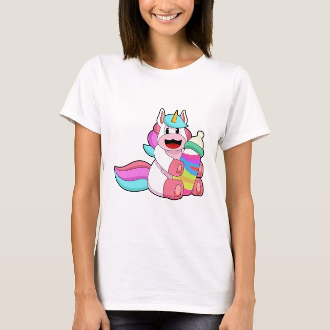 T-shirt Unicorn with Baby bottle.PNG (Devant)