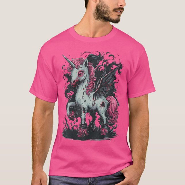 T-shirt Unicorn Zombie (Devant)