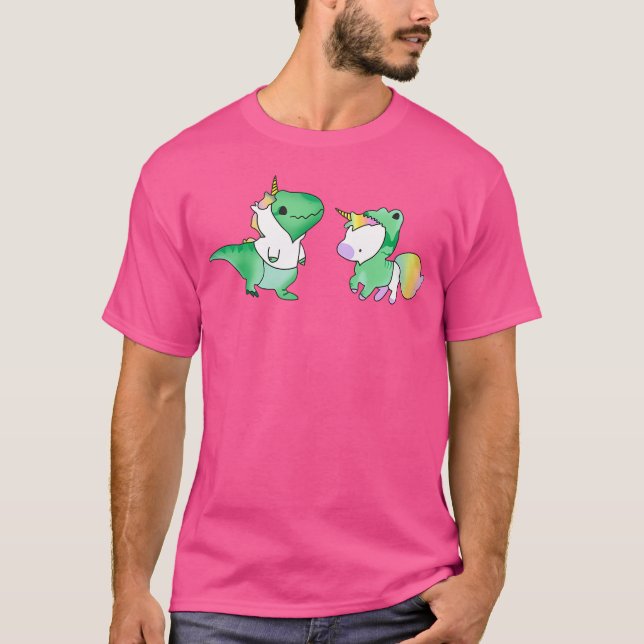 T-shirt Unicornasaurus Rex - T Rex Dinosaur Et Unicorne Ts (Devant)