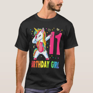 T-shirt Unicorne 11 ans Dabbing 11e anniversaire fille Uni