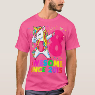 T-shirt Unicorne 8 ans Dabbing 8e anniversaire fille Unic
