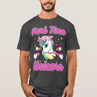 T-shirt Unicorne à temps partiel mûre