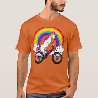 T-shirt Unicorne À Vélo
