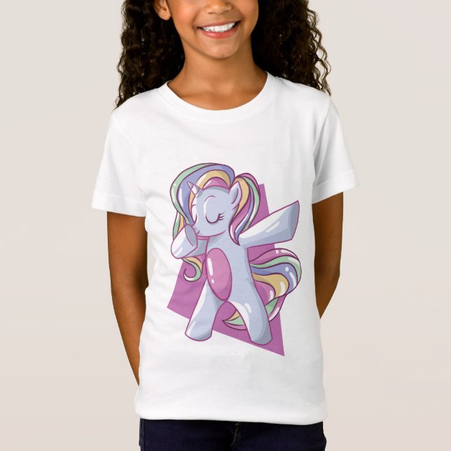 T-Shirt Unicorne adorable (Devant)