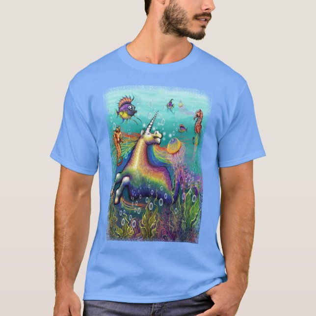 T-shirt Unicorne aquatique (Devant)