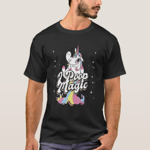 T-shirt Unicorne arc-en-ciel i poop magic 1