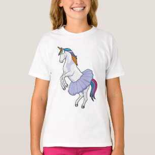 T-shirt Unicorne au Ballet avec jupe
