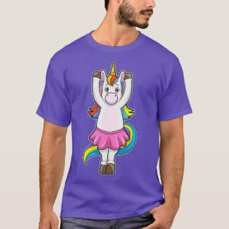 T-shirt Unicorne au Ballet Dance avec jupe