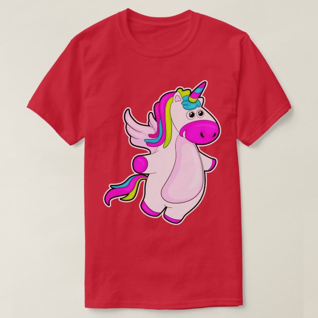 T-shirt Unicorne au vol (Design devant)