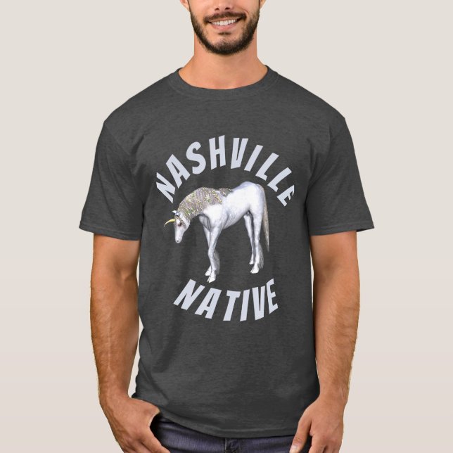T-shirt Unicorne autochtone de Nashville (Devant)