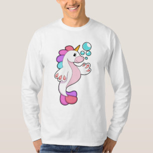 T-shirt Unicorne avec bulles d'eau.PNG