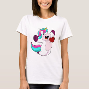 T-shirt Unicorne avec coeur