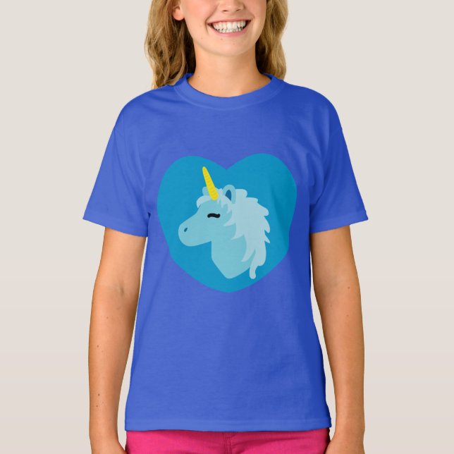 T-shirt Unicorne Bleue (Devant)