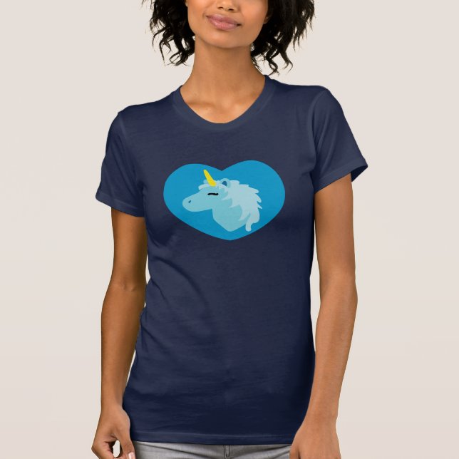 T-shirt Unicorne Bleue (Devant)