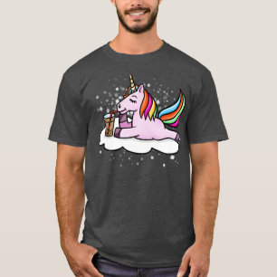 T-shirt Unicorne Boire Boba Milk Tea