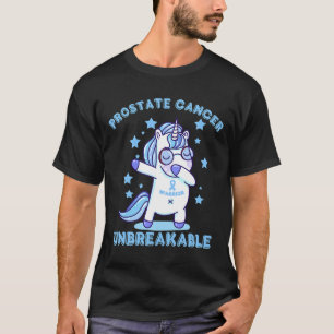 T-shirt unicorne cancer de la prostate tee unbreakable ble