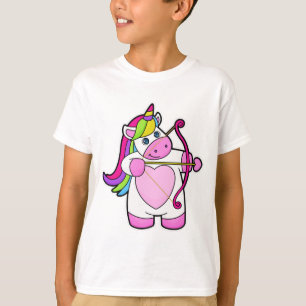 T-shirt Unicorne comme Archer avec Bow et Flèche