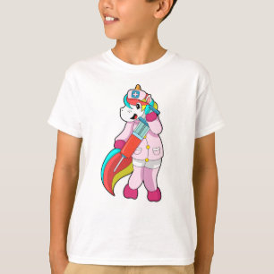 T-shirt Unicorne comme infirmière à la vaccination et à la