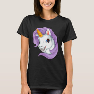 T-shirt Unicorne cool Avec Bras Dentaires Funny Horn Horse