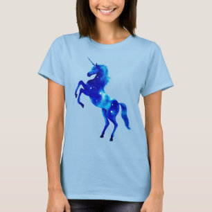 T-shirt Unicorne dans Deep Blue Pleiades Star Image