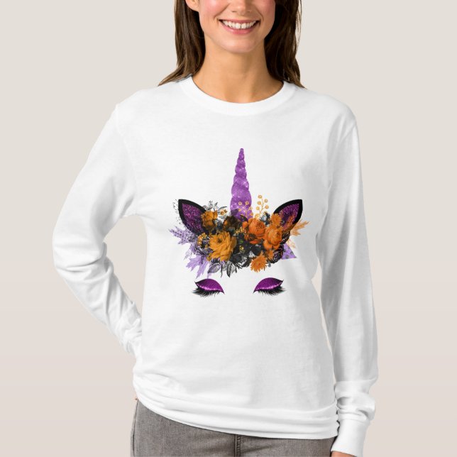 T-shirt Unicorne d'automne (Devant)