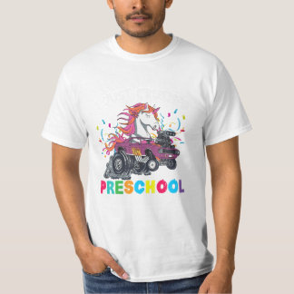 T-shirt Unicorne de la fille pré-scolaire écrasée