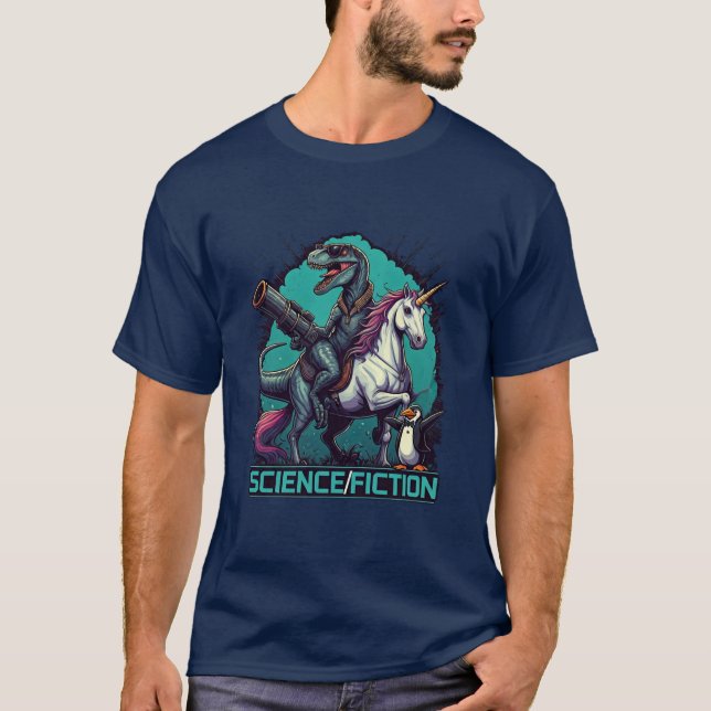 T-shirt Unicorne de Raptor Science/Fiction (Devant)