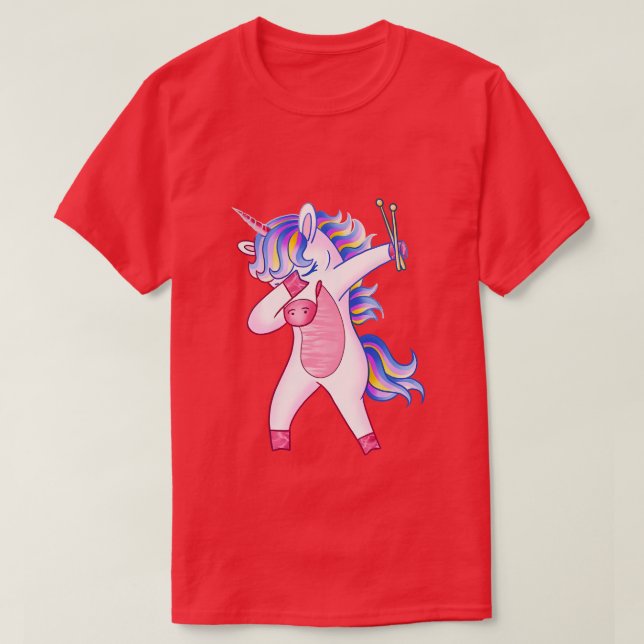 T-shirt Unicorne du batteur (Design devant)