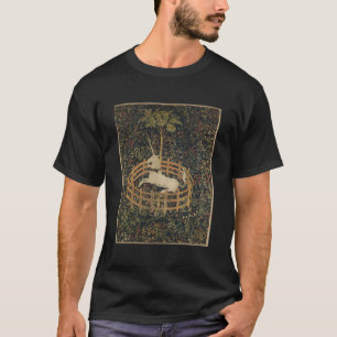 T-shirt Unicorne En Captivité Tapisserie Médiévale Renaiss