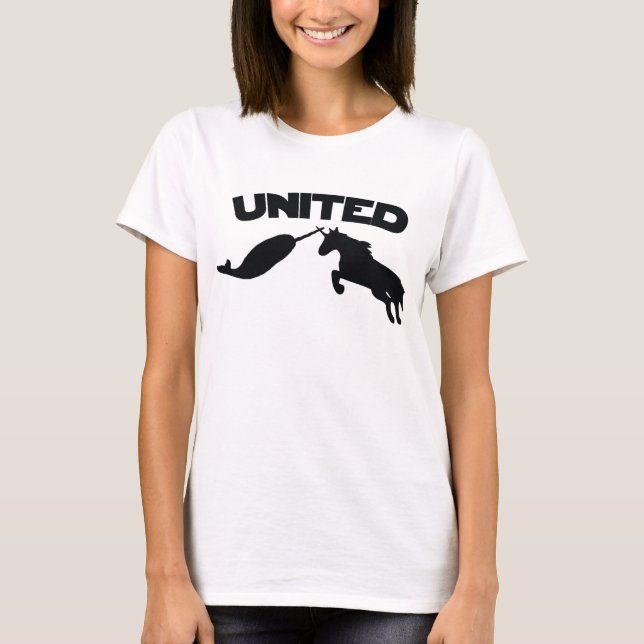T-shirt Unicorne et Narwhal (Devant)