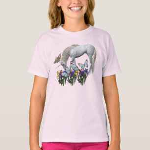 T-shirt Unicorne Et Papillons